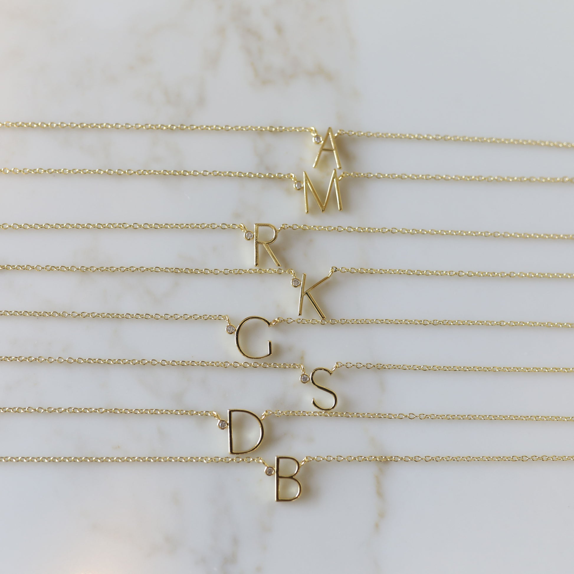 Wire Initial Necklace
