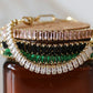 Crystal plus Chain Bracelet