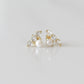 Pearl plus CZ Bar Studs