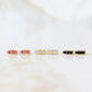 Mini Baguette Hoops with Cubic Zirconia