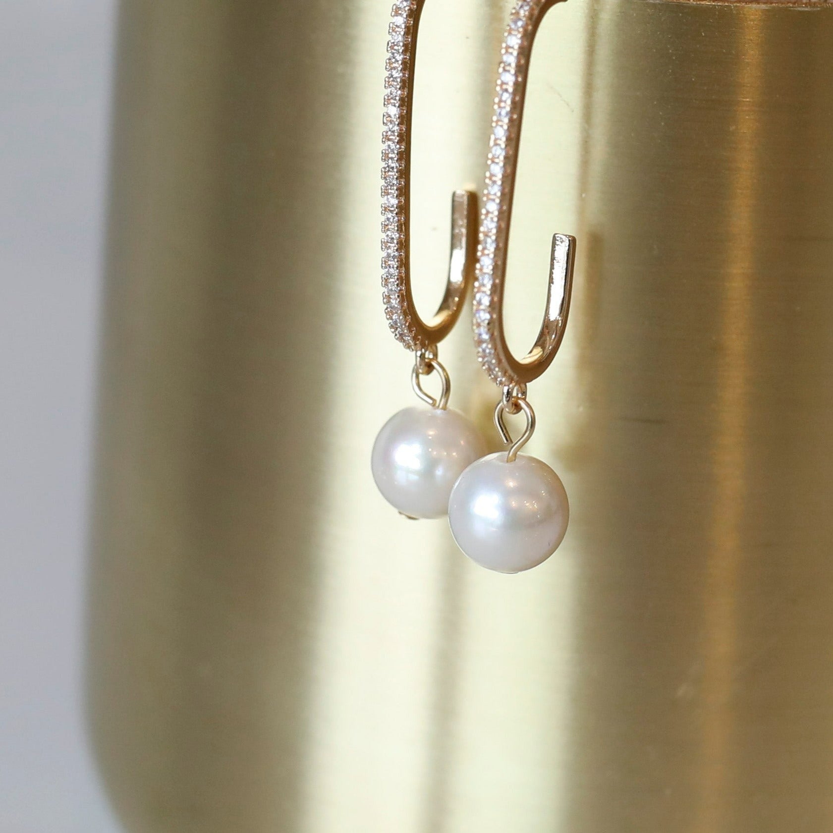 Paper Clip Drop Earrings