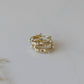 Speckled Pearl Hoop Earrings