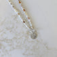 Agate Charm Personalized Necklace in Silver