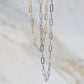 Dainty Paperclip Necklace - Layering Necklace