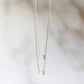 Harmony Necklace with an Akoya Pearl available in Gold and Silver