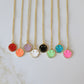 Smiley Face Enamel Necklace
