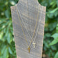 Rustic Cross Necklace - Layering Necklace
