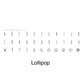 Personalized Horizontal Bar Necklace Lollipop Font