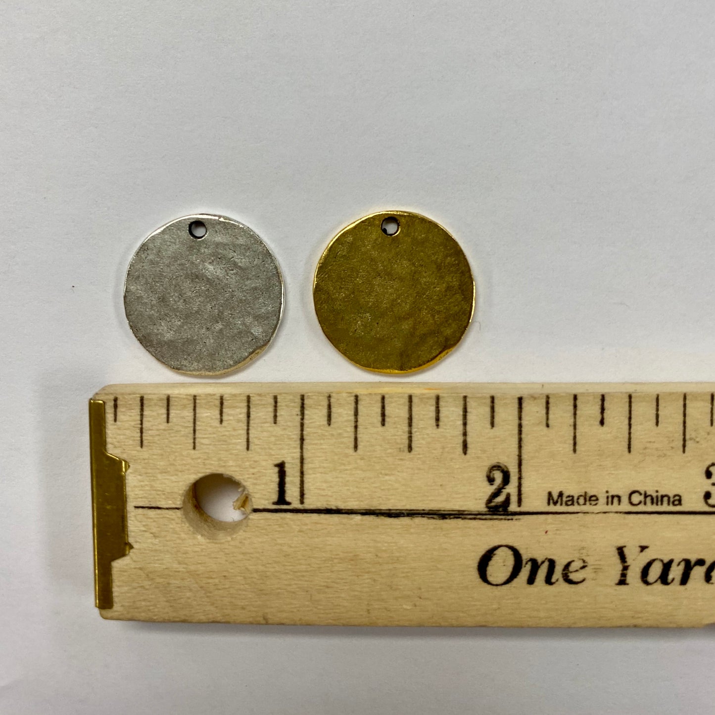 Handwriting Custom Handwriting Pendant - Hammered Round