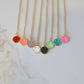 Smiley Face Enamel Necklace