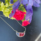 Memory Flower Split Pendant Necklace