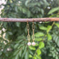 Paper Clip Earrings -Gold with Freshwater Pearls