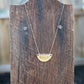 Handwriting Semi Circle Necklace