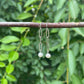 Paper Clip Earrings - Antique Silver with Freshwater Pearls
