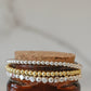 Titanium Hematite Everday Stack - Gold and Silver