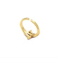 Gold Stacking Rings | Cubic Zirconia
