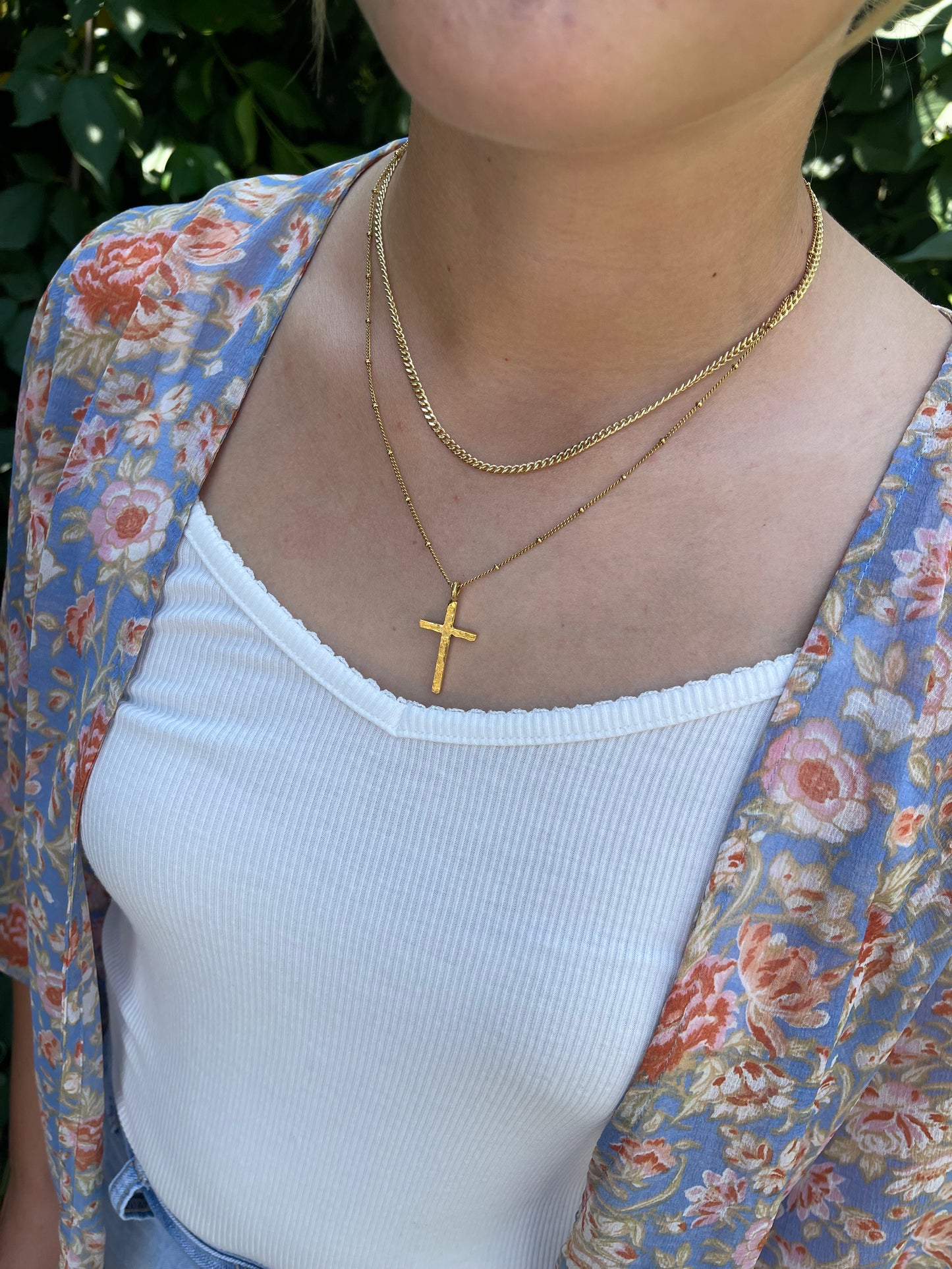 Faith Cross Layering Necklace