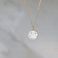 Smiley Face Enamel Necklace - White Charm