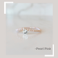 Personalized Crystal Stack in Pearl Pink